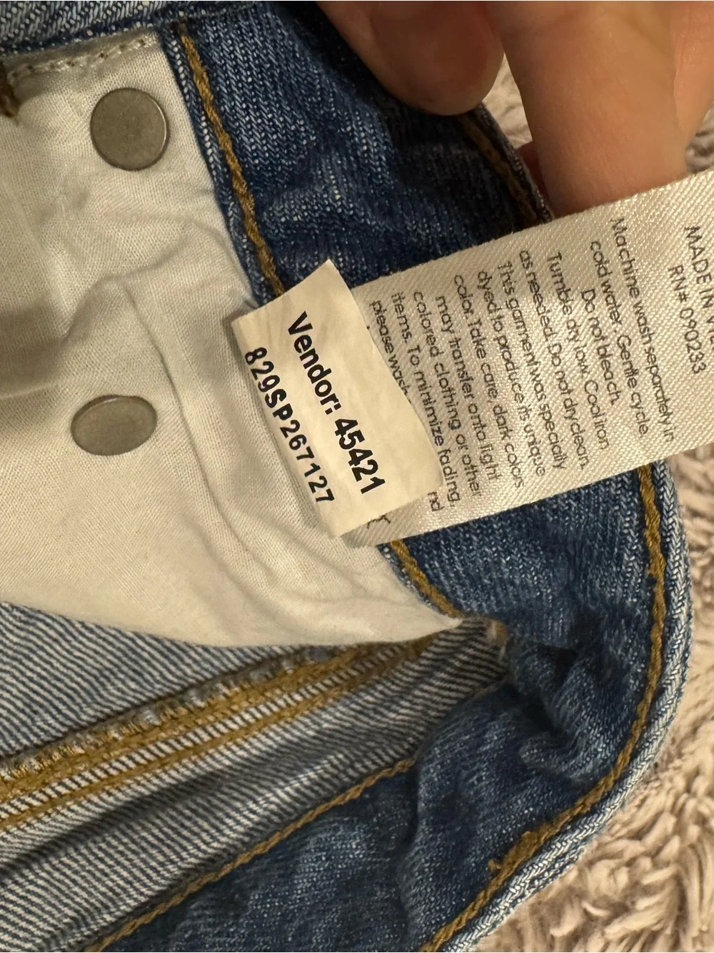 PacSun High-Rise Ivy Festival Denim Shorts in Medium Indigo